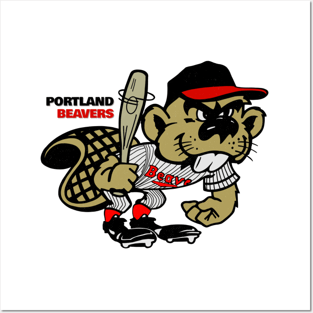 Defunct Portland Beavers Minor League Baseball 1989 Wall Art by LocalZonly